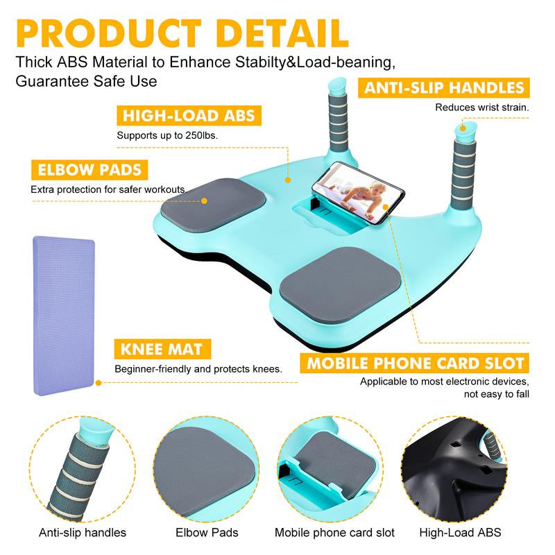 Core Trainer Plank Board & Wobble Balance Board - Adjustable Home Fitness Equipment for Core Strength, Balance Training, and Full-Body Workouts