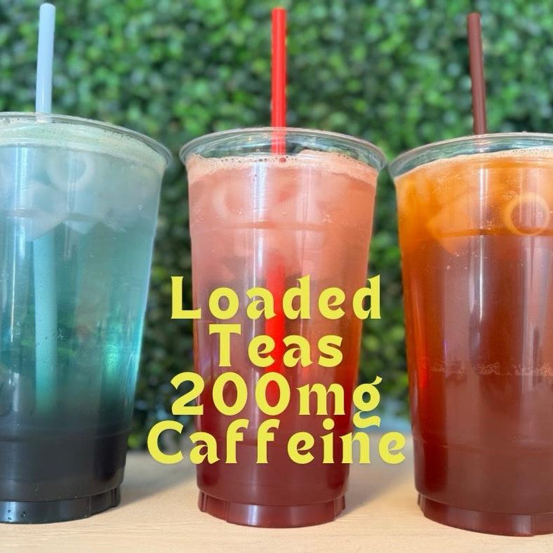 Energize Your Day with Loaded Teas - 55 Flavor Caffeinated Beverage Mix | Sugar-Free & Gluten-Free 32Oz Smoothie Mix - Made in the USA with 24-Month Shelf Life