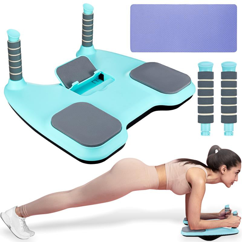 Core Trainer Plank Board & Wobble Balance Board - Adjustable Home Fitness Equipment for Core Strength, Balance Training, and Full-Body Workouts