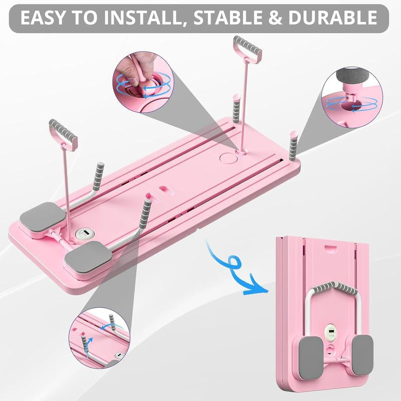 8-In-1 Multifunctional Fitness Board - ABS Pilates Slide Board for Abdominal & Core Strength Training, Home Gym Exercise Equipment, Foldable & Portable for Efficient Fat Burning