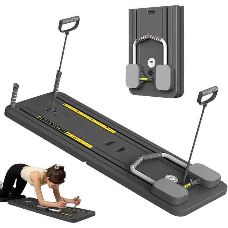 8-In-1 Multifunctional Fitness Board - ABS Pilates Slide Board for Abdominal & Core Strength Training, Home Gym Exercise Equipment, Foldable & Portable for Efficient Fat Burning